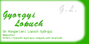 gyorgyi lopuch business card
